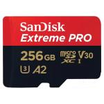 SanDisk Extreme Pro microSDXC Memory Card - 256GB UHS-1 - Class 10 - Read up to 200MB/S - Write up to 140MB/s - Get Faster App Performance