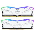 Team Group T-FORCE DELTA RGB 32GB (2x16GB) 6000 DDR5 CL30 - Desktop Ram Kit - White