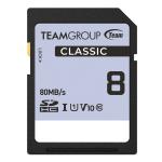 Team Classic 8GB SDHC Card UHS-I, V10, Read up to 80MB/s