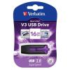Verbatim 49180 Store 'n' Go V3 USB Flash Drive - 16GB - Violet USB 3.0 Verbatim 49180 Store 'n' Go V3 USB Flash Drive - 16GB - Violet USB 3.0