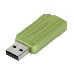 Verbatim 49070 Store n Go Pinstripe USB Drive 16GB (Eucalyptus Green)