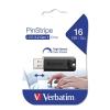 Verbatim 49316 Pinstripe USB Flash Drive - 16GB - Black USB 3.0