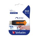 Verbatim 66315  Store n Go V3 USB 3.0 Drive 512GB - Orange