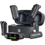 Hollyland LARK MAX 2 Combo 4-Person Version (Space Gray, with Camera RX + USB-C RX) Wireless Microphone