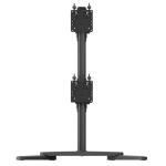 atdec AWMS-2-BT75-FS-B Freestanding Heavy-Duty Dual Vertical Monitor Mount Black