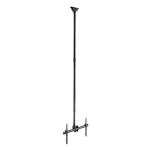 Brateck PLB-CE946-01XL  37'-70'  XL Ceiling Mount Bracket. Max Load: 50Kgs. VESA support up to:600x400. Profile: 2500-3000mm. Hidden cable management. Colour: Slate black.