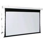 Brateck 108" Deluxe Tab-tensioned Electric Projector Screen. Matte white fibreglass screen, white Aluminium Housing, High quality low noise motor, 16:9 aspect ratio, RF Remote control