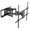 Brateck LPA49-686 Full-motion TV Wall Mount   for 50"-90" Curved and Flat TVs, Max VESA 800x600, Tilt 5  -15, Swivel 60  -60, Level 3  -3, TV to Wall 69 635mm, Max weight 75kg