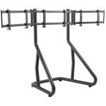 LUMI LRS01-SR02 Triple Monitor Stand, Height Adjustable, Supports 24" - 32" Monitors with VESA Compatible 75x75 / 100x100 / 200x100 / 200x200