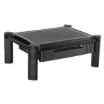 Brateck AMS-2 Modular multi-purpose       height adjustable smart stand with drawer. Max weight 10Kgs. Front and side slots for devices & office Equipment. Bulit-in cable management. Colour Black.