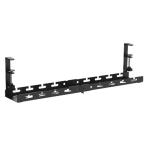 Brateck CC11-10-2 Extendable Clamp-On Under Desk Cable Management Tray - Matte Black Clamp Mounting - OpenArchitecture - Extendable - Multiple Cable Slots - Easy Assembly - Weight Cap 5Kgs