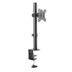 Brateck LDT12-C01 13"-32" Monitor Desk Mount, Rotate, tilt and swivel, Supports VESA 75x75 & 100x100, Max load: 8Kgs, Includes Clamp or Grommet Option, Matte Black Colour