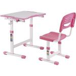 LUMI B201-PNK Ergonomical, Height Adjustable, Desk and Chair Set for Kids - Pink