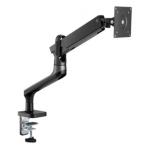 Brateck LDT50-C012 17" -32"  Premium Aluminium Spring-Assisted Desk Mount Monitor Arm - Supports VESA up to100x100 - Extend, Tilt and Swivel - Detachable VESA Plate - Max Arm Extn - 465mm - Space Grey Color