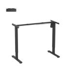 Brateck S11-22RE-B  Eco Eronomic Office Electric Sit-Stand Desk with SingleMotor.DesktopIncluded,Width 1200 x600mm, Height Range 730-1210mm, Weight Cap 40Kgs, 3 memory Settings Collision Sensor, Black.