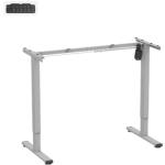 Brateck S11-22RE-R  Eco Eronomic Office Electric Sit-Stand Desk with Single Motor - Desktop Included, Width 1200x600mm, Height Range 730-1210mm, Weight Cap 40Kgs, 3 memory Settings Black Legs with Rustic Top
