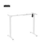 Brateck S11-22RE-W  Eco Eronomic Office Electric Sit-Stand Desk with SingleMotor.DesktopIncluded,Width 1200 x600mm, Height Range 730-1210mm, Weight Cap 40Kgs, 3 memory Settings Collision Sensor, White