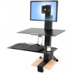 Ergotron 33-350-200 WORKFIT S SINGLE LD WITH WORKSURFACE