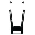 FLEXSON FLXBTV1021 TV Mount Attachment Beam - Black 1x