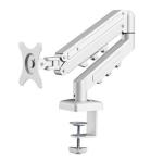 FlexiSpot DLB507 White Single Monitor Mount Ergonomic Swivel Arm, VESA 75 & 100mm 17-39" 2-9kg