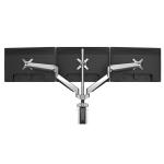 FlexiSpot Premium D7T 10"-27" Triple Monitor Aluminum Mount Ergonomic Swivel Arm, VESA 75 & 100mm, Loading Capacity 2-9 KG Per Arm, 10 Years Warranty Triple Monitor Desk Mount Bracket Desktop Stand