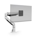 HAT Collective E2 Single Monitor Arm With Top Down Clamp - White Supports a Single Monitor from 1-9Kg for Flat monitors and up to 7.2Kg for curved monitors