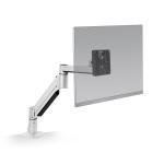 HAT Collective 7000 Single HD Monitor Arm With Top Down Clamp - White Supports Monitors 6-12.7kg