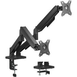 KONIC 17"-32" Eco Dual Monitor Stand - Mechanical Spring Arm - Weight Capacity 2-9kg - VESA 100x100 75x75