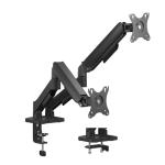 KONIC 17"-32" Eco Dual Monitor Stand - Mechanical Spring Arm - Weight Capacity 2-9kg - VESA 100x100 75x75