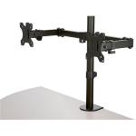 StarTech.com ARMDUAL2 Desk Mount Dual Monitor Arm - Desk Clamp / Grommet VESA Monitor Mount for up to 32 inch Displays - Ergonomic Articulating Monitor Arm - Height Adjustable/Tilt/Swivel/Rotating