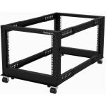 StarTech.com 4POSTRACK8U 8U 19" Open Frame Server Rack - Compact 4 Post Adjustable Depth (56-102cm) Mobile - Free Standing Network/Computer Equipment Data Rack - Dell PowerEdge HP ProLiant ThinkServer