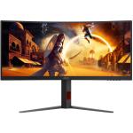 AOC CU34G4 34" WQHD 180Hz Curved Ultrawide Gaming Monitor 3440x1440 - 0.5ms - HDR10 - 2x HDMI + DP 1.4 - Height Adjustable - 100x100 VESA