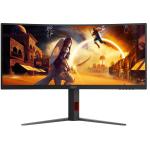 AOC CU34G4Z 34" WQHD 240Hz Curved Ultrawide Gaming Monitor 3440x1440 - 0.3ms - HDR400 - 2x HDMI 2.1 + DP 1.4  - USB Hub - AMD FreeSync - Height Adjustable - 100x100 VESA