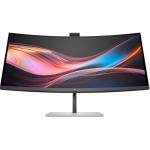 HP Series 7 Pro 734PM 34" Curved Ultrawide Business Monitor with HDR AI Webcam --  3440x1440 - IPS Black Panel - 120Hz - HDR400 - Thunderbolt4 - 100W PD - Smart KVM & PbP - RJ45