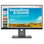 Lenovo P24QD-40 23.8" QHD 4-side Ultra Thin IPS Monitor HDMI - DisplayPort - USB-C up to 140W PD - RJ45 - 4-Port USB-Hub - Tilt / Swivel / Height / Pivot - VESA Mount Supported