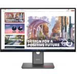 Lenovo P27QD-40 27" QHD, 4-Side Ultra Thin Bezel IPS Monitor HDMI - DP - USB-HUB - RJ45 - USB-C up to140w - PD - Tilt / Swivel Angle / Lift / Pivot - Vesa Mount Supported - Anti-Glare - 99% sRGB - 98% DCI-P3 - 99% BT709 - 10-bit (8-bit+FRC)