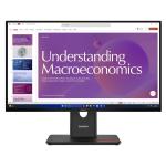 Lenovo ThinkVision T24D-40 24" FHD 120Hz USB-C Docking Monitor 1920x1080 - HDMI - DP- DP Out - USB-C 100W PD - RJ45 - Speaker - USB Hub -  Height Adjustable - 100x100 VESA