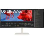 LG 38WR85QC-W 38" WQHD UltraWide Curved Monitor -  3840x1600 - Nano IPS - 1ms - HDR600 - DisplayPort - HDMI - USB-C 90W - USB Hub - Speakers -  G-Sync Compatible - KVM  - Height / Swivel / Tilt Adjustable - 100x100 VESA