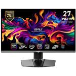 MSI MPG 271QRX QD-OLED 27" QHD 360Hz OLED Gaming Monitor - 2560x1440 - 0.03ms / 360Hz - DisplayPort - HDMI 2.1 - USB-C 90W - HDR400 True Black - Height / Swivel / Tilt Adjustable - 100x100 VESA