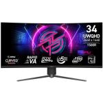 MSI MPG 346CQRF X24 34" QHD 240Hz HDR400 Curved Gaming monitor - 3440x1440 - 0.5ms - DisplayPort - HDMI 2.1 - Type-C (DP alt.) w/ 98W Power Delivery -- HDR400 True Black - Height / Swivel / Tilt Adjustable - 100x100 VESA