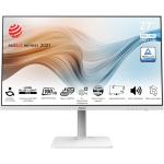MSI Modern MD272XPW 27" FHD Sleek & Ultra-Slim USB-C Premium Business Monitor - White 1920x1080 - IPS Panel - HDMI - DisplayPort - USB-C 65W PD - USB Hub - KVM - Speakers - Height Adjustable - 75x75 VESA