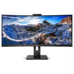 Philips 346P1CRH/75 34" Ultrawide USB-C Docking Monitor With Webcam 3440x1440 - HDR400 - HDMI / DP 1.4 / USB-C 90W / DP Out - RJ45 - USB Hub - KVM Swtich - Speakers - Height Adjustable Stand - 100x100 VESA