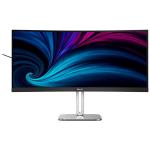 Philips 34B2U5600C 34" Curved Ultrawide USB-C Docking Monitor - 3440x1440 - DisplayPort - HDMI - USB-C 96W- RJ45 - Speaker - USB Hub - KVM Switch -  Height / Swivel / Tilt Adjustable - 100x100 VESA