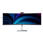 Philips 49B2U5900CH 49" Curved Ultrawide USB-C Docking Monitor with Built-in Camera -  5120x1440 - 32:9 - DisplayPort - HDMI - USB-C 100W- RJ45 - HDR400 - Pop-up Webcam - Speaker - USB Hub - Windows Hello - KVM Switch - Height / Swivel / Ti