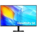 Samsung ViewFinity S80D 37" 4K UHD Business Monitor -  3840x2160 - HDMI - DisplayPort - USB 3.0 Hub - Height Adjustable Ergonomic Stand - 100x100 VESA
