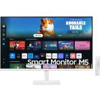 Samsung M5 27" Full HD Smart Monitor With Smart TV Experience - White ( Ex-demo unit for clearance ,no back order )