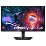 Samsung Odyssey OLED G5 27" QHD 180Hz OLED Gaming Monitor -  2560x1440 - 0.03ms - HDMI - Displayport -  Nvidia G-Sync Compatible  - Tilt Adjustable - 100x100 VESA