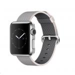 Apple Watch 38mm Stainless Steel Case with Pearl Woven Nylon