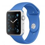Apple Watch Sport 42mm Silver Aluminium Case with Royal Blue Sport Band