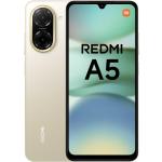 Xiaomi Redmi A5 (2025) Dual SIM Smartphone - Sandy Gold - 6.88" 120Hz HD+ Display - 5200mAh Battery - 32MP AI Camera - Face & Fingerprint Unlock (VoLTE Support - Manual Activation Required)